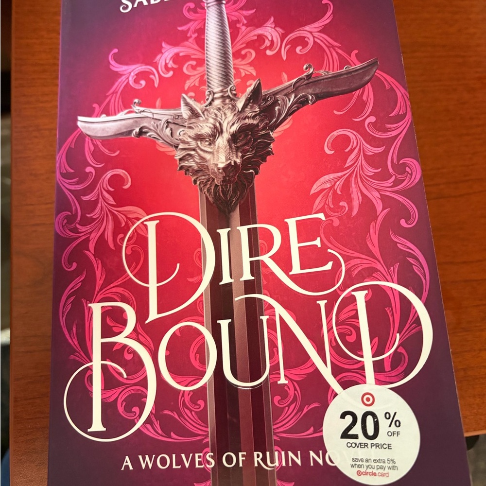 Dire Bound Book with Sword Cover